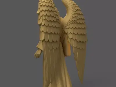 Majestic Christmas Angel STL File for 3D Printing 3D print model