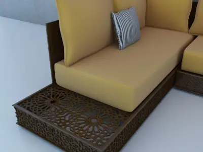 Traditional Moroccan Lounge 3D model