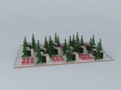 Leafy Petals 3D model