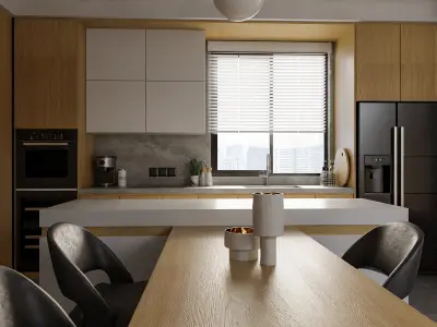 Modern Luxury kitchen 3D model