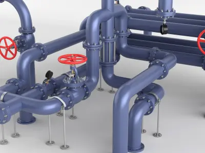 Pipe Assembly Pack  3D model purchase
