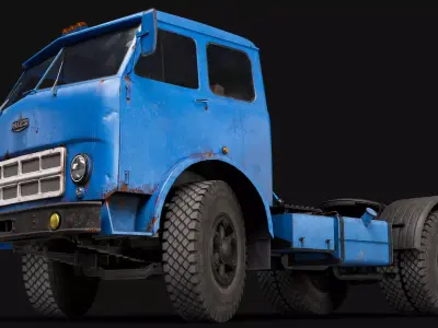 Maz-504 semi-trailer truck 3D model