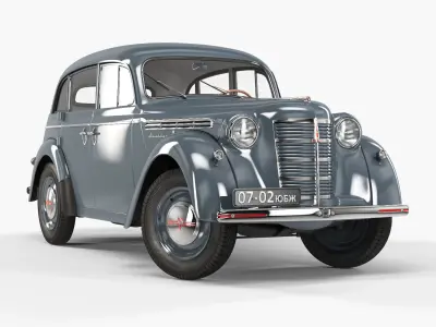 Moskvich-401 old car 3D model