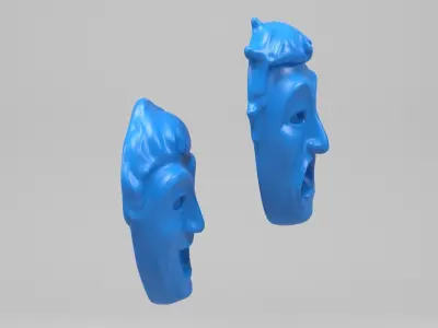Greek masks 3D print model