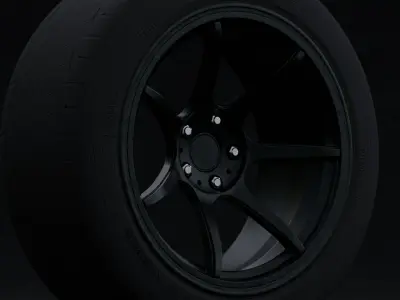 Anovia Kano Aftermarket Wheel Low-poly 3D model