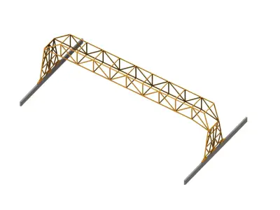 Bagnoli Gantry Crane 3D model