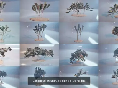 Conceptual shrubs Collection S1