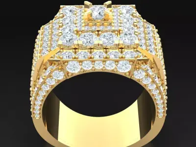 Luxury Men Rings Designs 6MR092 3D print model