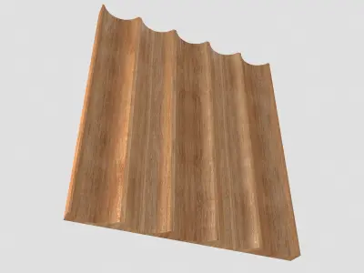 Wood Panels - Winchester - Fluted   3D model