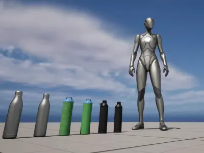 Bottles New Used Insulated Free 3D model