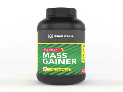 Protein Powder 3D model