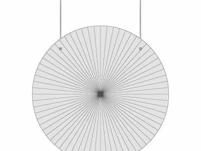 Exhibit Frameless Accent Mirror 3D model