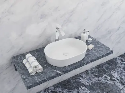 washbasin Ravak Moon 2 3D model