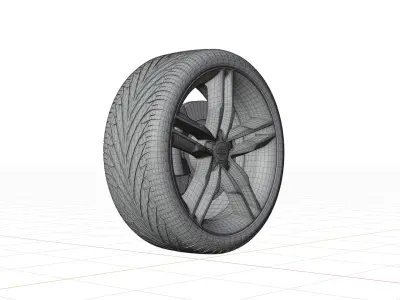 Audi S5 Wheel 3D model