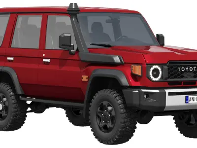 Toyota LandCruiser 70 GXL 2024 3D model