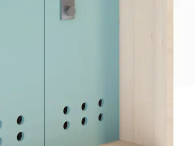 The Lockers for fitness 3D model