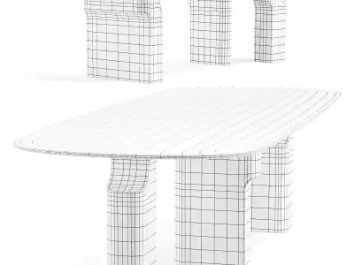 Paolo Castelli Kenya - Dining Table 3D model