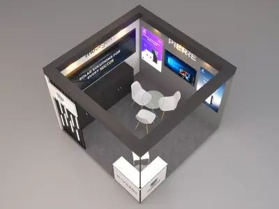 Modern 3x3 Meter Architectural 3D Design 3D model