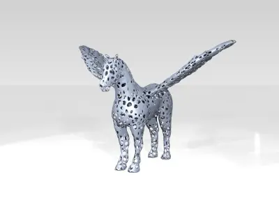 Pegasus Voronoi 3D model