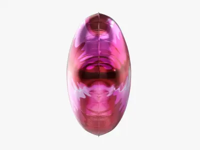 Foil balloon lips 3D model