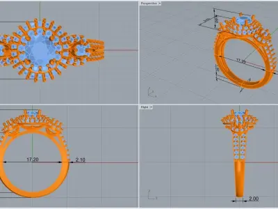 ring code 199 3D print model