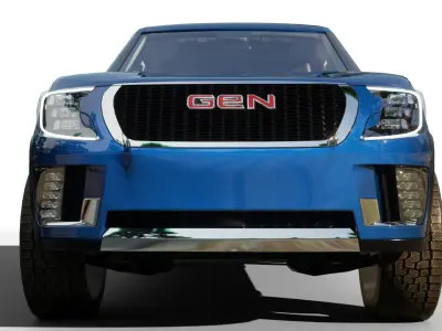 Generic Pickup v25 Low-poly 3D model