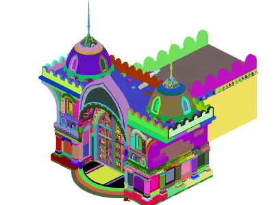 castle build 3D model buy