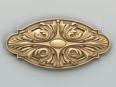 Round rosette 013 3D model