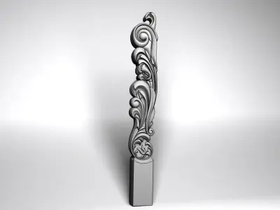 Carved baluster 3D print model
