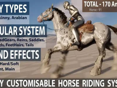 Horse Configurator PLUG AND PLAY Low-poly 3D model