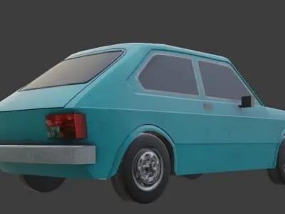 Fiat 147 Low-poly 3D model
