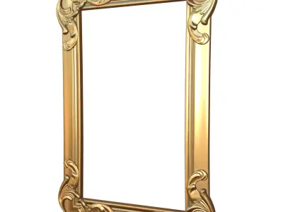 Frame Mirror Ornamental Classic Vol 02 3D model