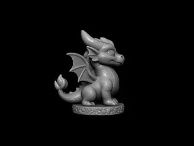 Stylized Baby Dragon 3D print model