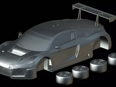 Audi R8 LMS GT3 2021 3D print model