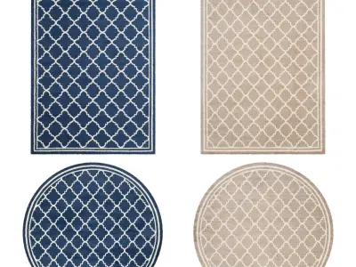 4 in 1 Rug Collection No 9 Low-poly 3D model