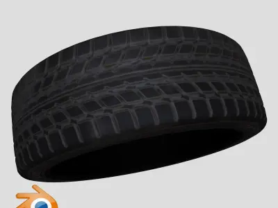 Low poly game ready sport car wheel Low-poly 3D model