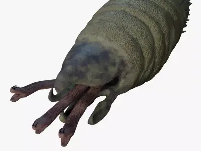 Graboid Low-poly 3D model