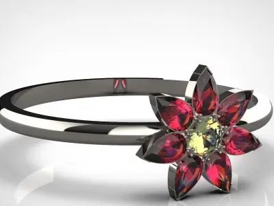 Luxurious Diamond Ring Design 3D print model