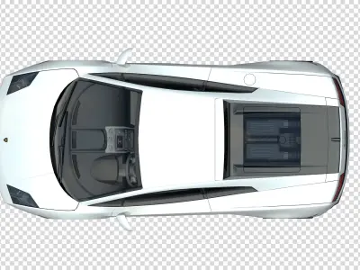 FLOOR PLAN 2d Car top view PSD realistic 3D model
