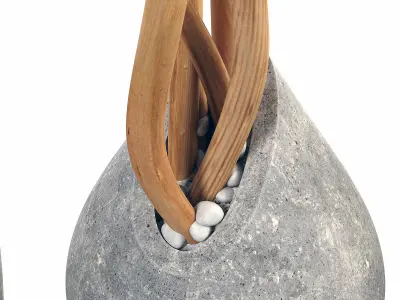 Branch slice vase n6 3D model