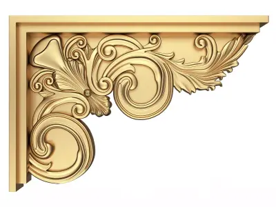 Stair Brackets 02 Low-poly 3D model