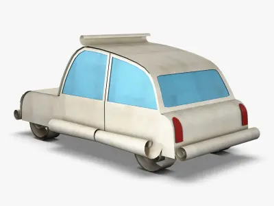 Car Hatchback Paper v 1 3D model
