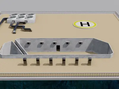 Skyscraper 3D model world trade center in york city Low-poly 3D model