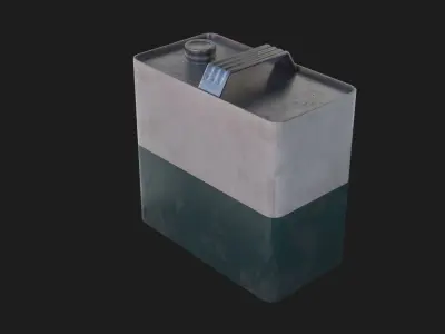 Can of gasoline 3D Model Low-poly 3D model