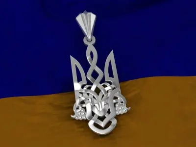 Ukrainian Trident 3D print model