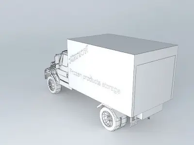 frozen products truck Free 3D model