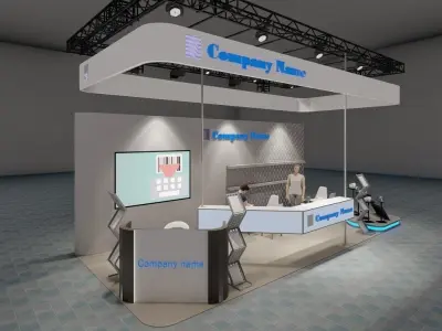 Exhibition top living room 3D model