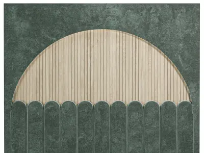 Soft wall panel for the bedroom 3D model