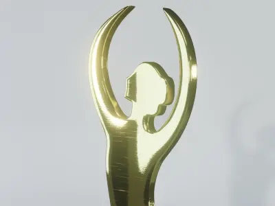 Art Decoration - Balerina Trophy - Dancing Prize 3D model