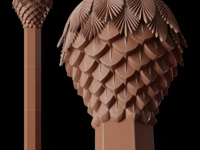 The Sheikh Zayed Grand Mosque Column 3D model